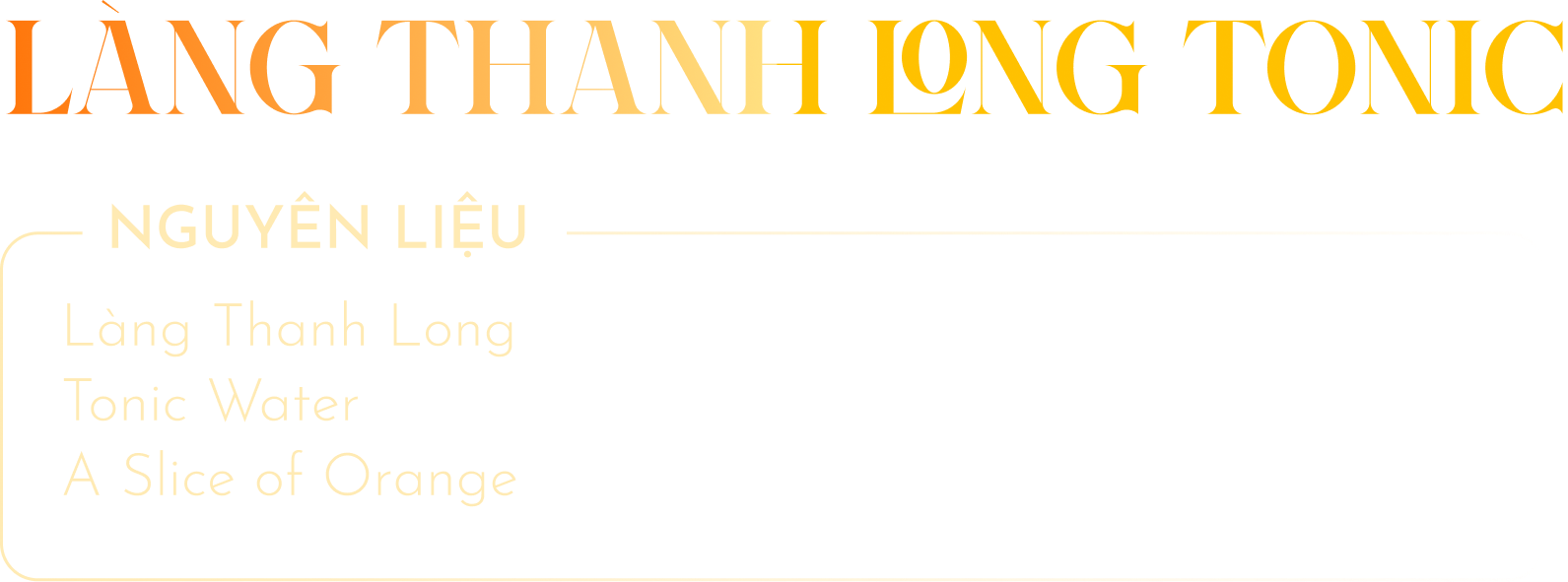 Lang Thang Long Tonic